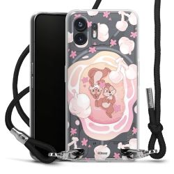 New Carry Case Transparent Stoff schwarz/silber