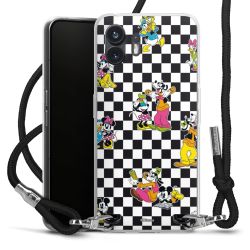 New Carry Case Transparent Stoff schwarz/silber