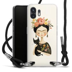 New Carry Case Transparent Stoff schwarz/silber