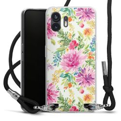 New Carry Case Transparent Stoff schwarz/silber