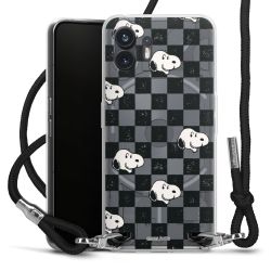 New Carry Case Transparent Stoff schwarz/silber