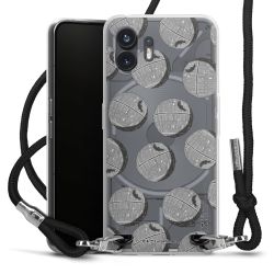 New Carry Case Transparent Stoff schwarz/silber