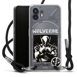 New Carry Case Transparent Stoff schwarz/silber