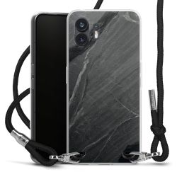 New Carry Case Transparent Stoff schwarz/silber