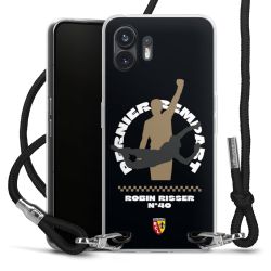 New Carry Case Transparent Stoff schwarz/silber