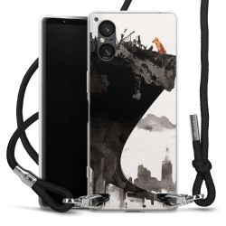 Carry Case Transparent Fabric black/silver