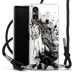 Carry Case Transparent Fabric black/silver