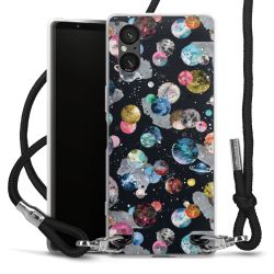 Carry Case Transparent Fabric black/silver