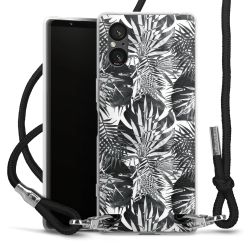 Carry Case Transparent Fabric black/silver