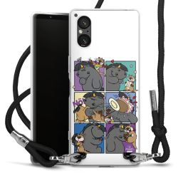 Carry Case Stoff schwarz/silber