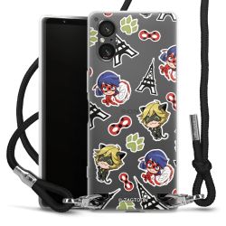 Carry Case Transparent Fabric black/silver