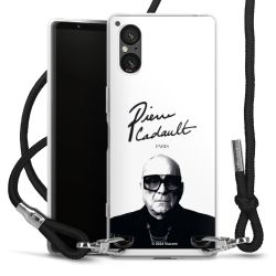 New Carry Case Transparent Stoff schwarz/silber