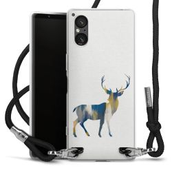 New Carry Case Transparent Stoff schwarz/silber