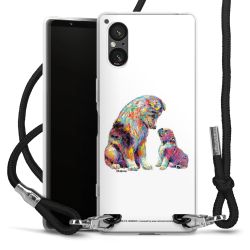 New Carry Case Transparent Stoff schwarz/silber