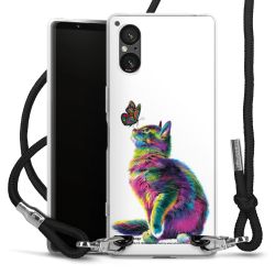 New Carry Case Transparent Stoff schwarz/silber