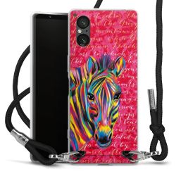 New Carry Case Transparent Stoff schwarz/silber