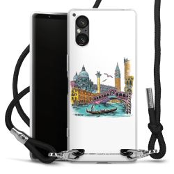 New Carry Case Transparent Stoff schwarz/silber