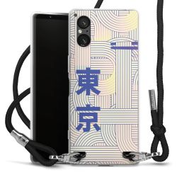 New Carry Case Transparent Stoff schwarz/silber