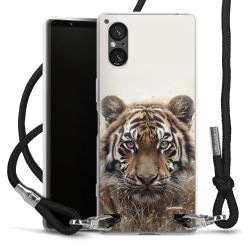 New Carry Case Transparent Stoff schwarz/silber