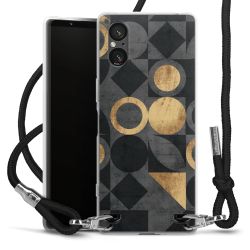 New Carry Case Transparent Stoff schwarz/silber