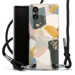 New Carry Case Transparent Stoff schwarz/silber