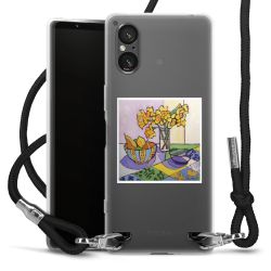 New Carry Case Transparent Stoff schwarz/silber