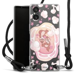 New Carry Case Transparent Stoff schwarz/silber