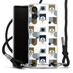 New Carry Case Transparent Stoff schwarz/silber