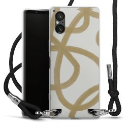 New Carry Case Transparent Stoff schwarz/silber