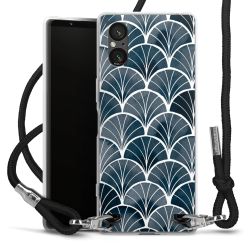 New Carry Case Transparent Stoff schwarz/silber