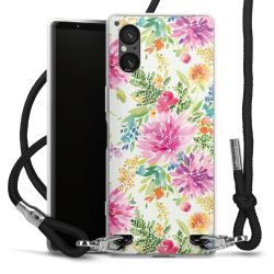 New Carry Case Transparent Stoff schwarz/silber