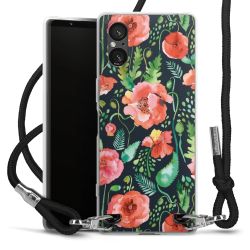 New Carry Case Transparent Stoff schwarz/silber