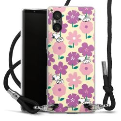 New Carry Case Transparent Stoff schwarz/silber