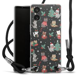 New Carry Case Transparent Stoff schwarz/silber