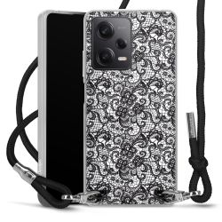 Carry Case Transparent Fabric black/silver