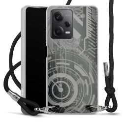 Carry Case Transparent Fabric black/silver