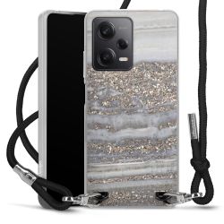 Carry Case Transparent Fabric black/silver