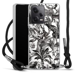 Carry Case Transparent Fabric black/silver