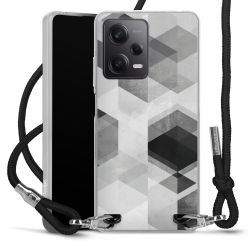 Carry Case Transparent Fabric black/silver