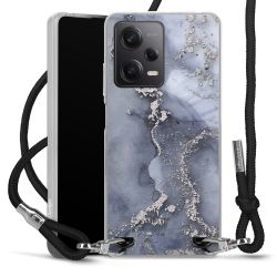 Carry Case Transparent Fabric black/silver