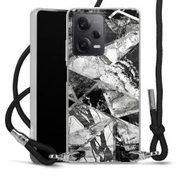 Carry Case Transparent Fabric black/silver