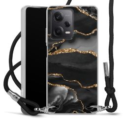 Carry Case Transparent Fabric black/silver