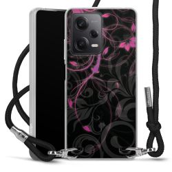 Carry Case Transparent Fabric black/silver