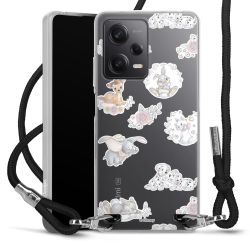 New Carry Case Transparent Stoff schwarz/silber