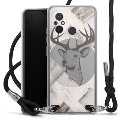 New Carry Case Transparent Stoff schwarz/silber