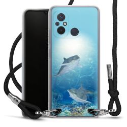 New Carry Case Transparent Stoff schwarz/silber