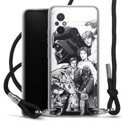 New Carry Case Transparent Stoff schwarz/silber