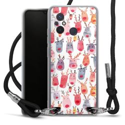 New Carry Case Transparent Stoff schwarz/silber