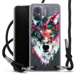 New Carry Case Transparent Stoff schwarz/silber