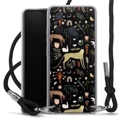 New Carry Case Transparent Stoff schwarz/silber